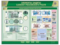 Стенд электрифицированный "Элементы защиты банкнот российского рубля" Zarnitza 1098925779