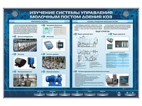 Электрифицированный стенд "Изучение системы управления молочным постом доения коз" Zarnitza 828212450