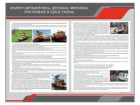 Информационный стенд "Осмотр автомотрисы, дрезины, мотовоза при приеме и сдаче смены" Zarnitza 1062442826