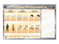 Электрифицированный стенд "Техника безопасности" с маркерными полями Zarnitza 410277331