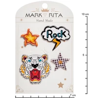 MR- 68 Н-р брошей с цанговым зажимом бабочка «Рок-стиль» Mark Rita 819997016