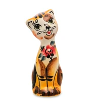 ГЛ- 061 Фигурка «Кошечка» цв. (Гжельский фарфор) 1594263221