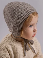 Шапочка детская вязаная Amarobaby Berry, демисезонная, коричневый AB-OD26-BER16/12-38