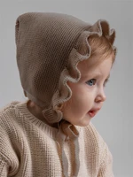 Шапочка детская вязаная Amarobaby Cloud, демисезонная, коричневый AB-OD26-CLO16/12-38