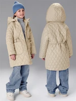 Пальто стёганое демисезонное Amarobaby PEARL, бежевый AB-OD26-PEARL29/03-122