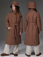 Пальто стёганое демисезонное Amarobaby RUNWAY, шоколадный AB-OD26-RUNWAY29/59-122