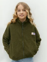 Толстовка детская на молнии Amarobaby LAMB, цвет хаки AB-OD23-32L/26-122