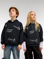 Худи детское с капюшоном  Amarobaby Slang, черный AB-OD23-28S/09-128