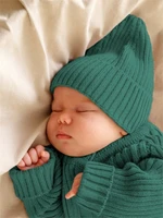Шапка детская вязаная Amarobaby Pure Love Tot, демисезонная, зеленый AB-OD22-PLT16/13-40