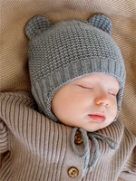 Шапка детская вязаная Amarobaby Pure Love Teddy, демисезонная, серый AB-OD22-PLTe16/11-38