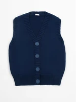 Жилет для девочки Amarobaby KNIT Mild, синий AB-OD21-KNITM10/20-122