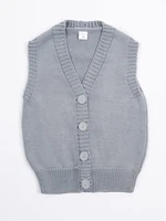 Жилет для девочки Amarobaby KNIT Mild, серый AB-OD21-KNITM10/11-122