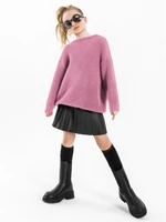 Свитер для девочки Amarobaby KNIT Soft, розовый AB-OD21-KNITS2602/06-122