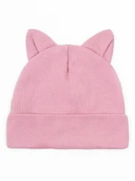 Чепчик (шапочка) детская AMAROBABY Fashion Сat, розовый AB-OD22-NE16FCa1/06-38