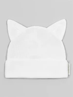 Чепчик (шапочка) детская AMAROBABY Fashion Cat, молочный AB-OD22-NE16FCa1/33-38