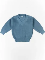 Свитер для девочки Amarobaby KNIT, голубой AB-OD21-KNIT2601/19-122