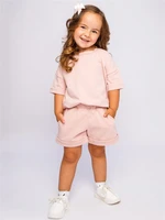 Костюм детский Amarobaby JUMP (футболка,шорты) пудровый AB-OD21-JUMP2201/27-92