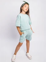 Костюм детский Amarobaby JUMP (футболка,шорты), мятный AB-OD21-JUMP2201/32-92