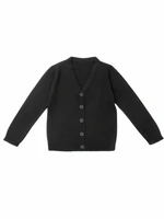 Кардиган для мальчика Amarobaby Pure Love, School, вязаный, черный AB-OD21-PLS1901/09-122