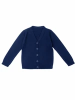 Кардиган для мальчика Amarobaby Pure Love, School, вязаный, синий AB-OD21-PLS1901/20-122