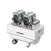 Junwei JW-032C NEW - безмасляный компрессор для двух стоматологических установок, с ресивером 65 л, без кожуха, 240 л/мин 2098161557