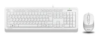 Клавиатура+мышь A4tech Клавиатура + мышь Fstyler F1010 F1010 WHITE, цвет белый 374259182