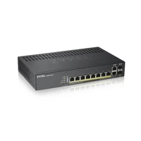 Zyxel Nebula Flex GS1920-8HPv2, 8xGE PoE+, 2xCombo (SFP/RJ-45), бесшумный (без вентилятора), бюджет PoE 130 Вт, автономное/облачное управление 470460752