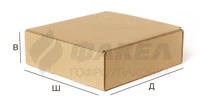 Коробка самосборная с двойными боковыми стенками и откидной крышкой 31279038