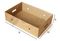 Короб крышка-дно с ручками и вентилируемыми отверстиями 38921646