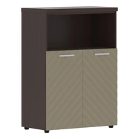 Шкаф средний TORR LUX TLMC 85.3, капучино/венге магия z, 856х450х1203 мм 1379542883