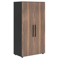 Шкаф средний VELION VENEER VRMCS 80.1, американский орех/яшма черный, 800х430х1517 мм 1357666793