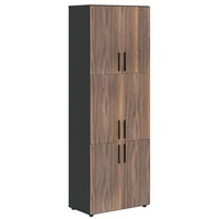 Шкаф высокий VELION VENEER VRHCS 80.8, американский орех/яшма черный, 800х430х2253 мм 44280411
