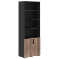 Шкаф высокий VELION VENEER VRHCS 80.5, американский орех/яшма черный, 800х430х2253 мм 2064556513