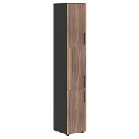 Шкаф высокий VELION VENEER VRHCS 40.8, американский орех/яшма черный, 400х430х2253 мм 1546291678