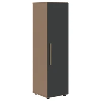 Шкаф средний узкий VELION VMCS 40.1, яшма черный/кобра, 400х430х1517 мм 731704632