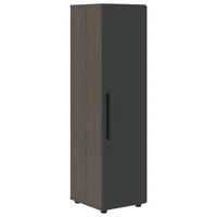 Шкаф средний узкий VELION VMCS 40.1, яшма черный/дуб сильвер, 400х430х1517 мм 763583885