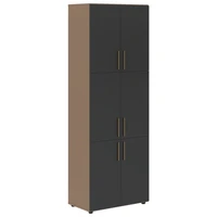 Шкаф высокий широкий VELION VHCS 80.8, яшма черный/кобра, 800х430х2253 мм 57843066