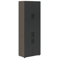 Шкаф высокий широкий VELION VHCS 80.8, яшма черный/дуб сильвер, 800х430х2253 мм 636104177