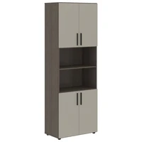 Шкаф-стеллаж широкий VELION VHCS 80.4, аметист/дуб сильвер , 800х430х2253 мм 903582672
