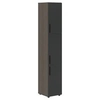 Шкаф высокий узкий VELION VHCS 40.8, яшма черный/дуб сильвер, 400х430х2253 мм 2076122216