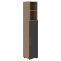 Шкаф-стеллаж узкий VELION VHCS 40.6, яшма черный/кобра, 400х430х2253 мм 1309177084