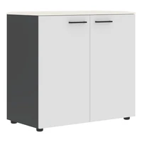 Шкаф низкий JAY JLC 85.1, ясень белый/белый/антрацит, 856х452х814 мм 1286950614