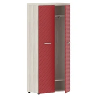 Гардероб TORR LUX TLCW 85, красный/сосна эдмонт z, 856х450х1968 мм 1004563953