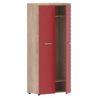 Гардероб TORR LUX TLCW 85, красный/дуб каньон z, 856х450х1968 мм 1874136706