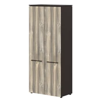 Шкаф высокий MORRIS MHC 85.1, дуб базель/венге магия, 854х423х1956 мм 427932598