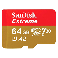 Карта памяти 64Gb SanDisk Extreme microSDXC Class 10 UHS-I U3 V30 A2 1718282145