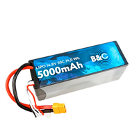Аккумулятор Li-po B&amp;C 5000 MAH 14.8v (4s) 50C, XT60, Hard case 857823334