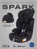 Автокресло Rant Basic Spark 1/2/3 (9-36 кг) Black 1034599712