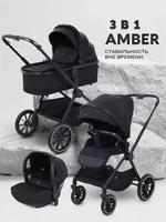 Коляска 3 в 1 Mowbaby Amber Black 2083391096