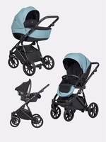 Коляска 3 в 1 Riko Brano Pro Crystal blue 481405916